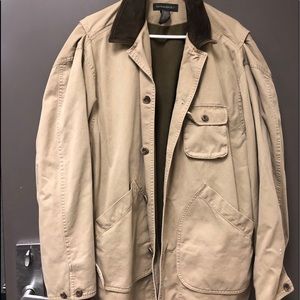 Men’s Banana Republic Jacket w/ Leather Collar.